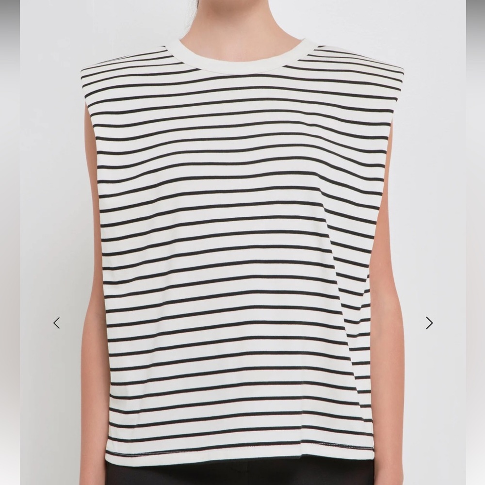 Endless Rose Shoulder Pad shirt